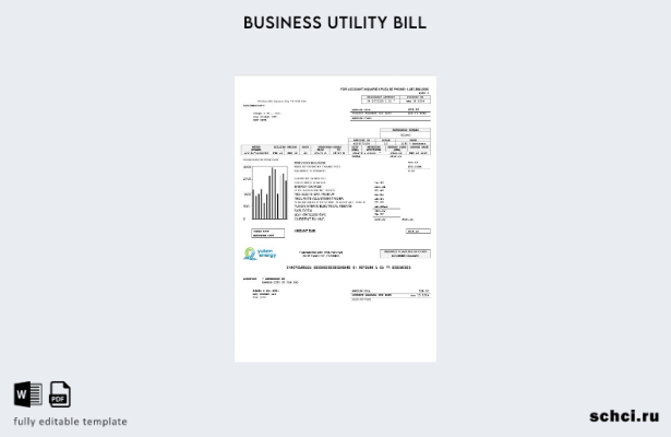 скачать цифровой шаблон счета за коммунальные услуги в Канаде Yukon Energy